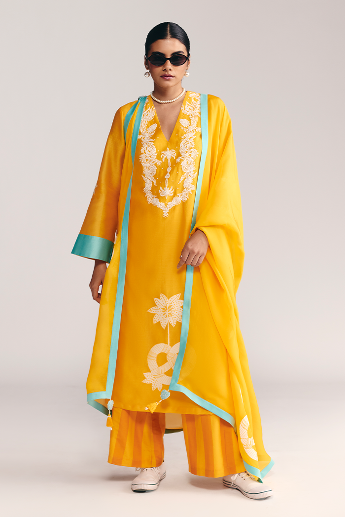 Yellow Jungle Bakery Kurta Set
