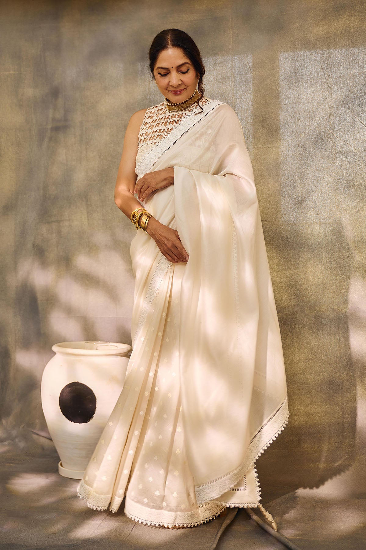 Ivory All Fours Saree