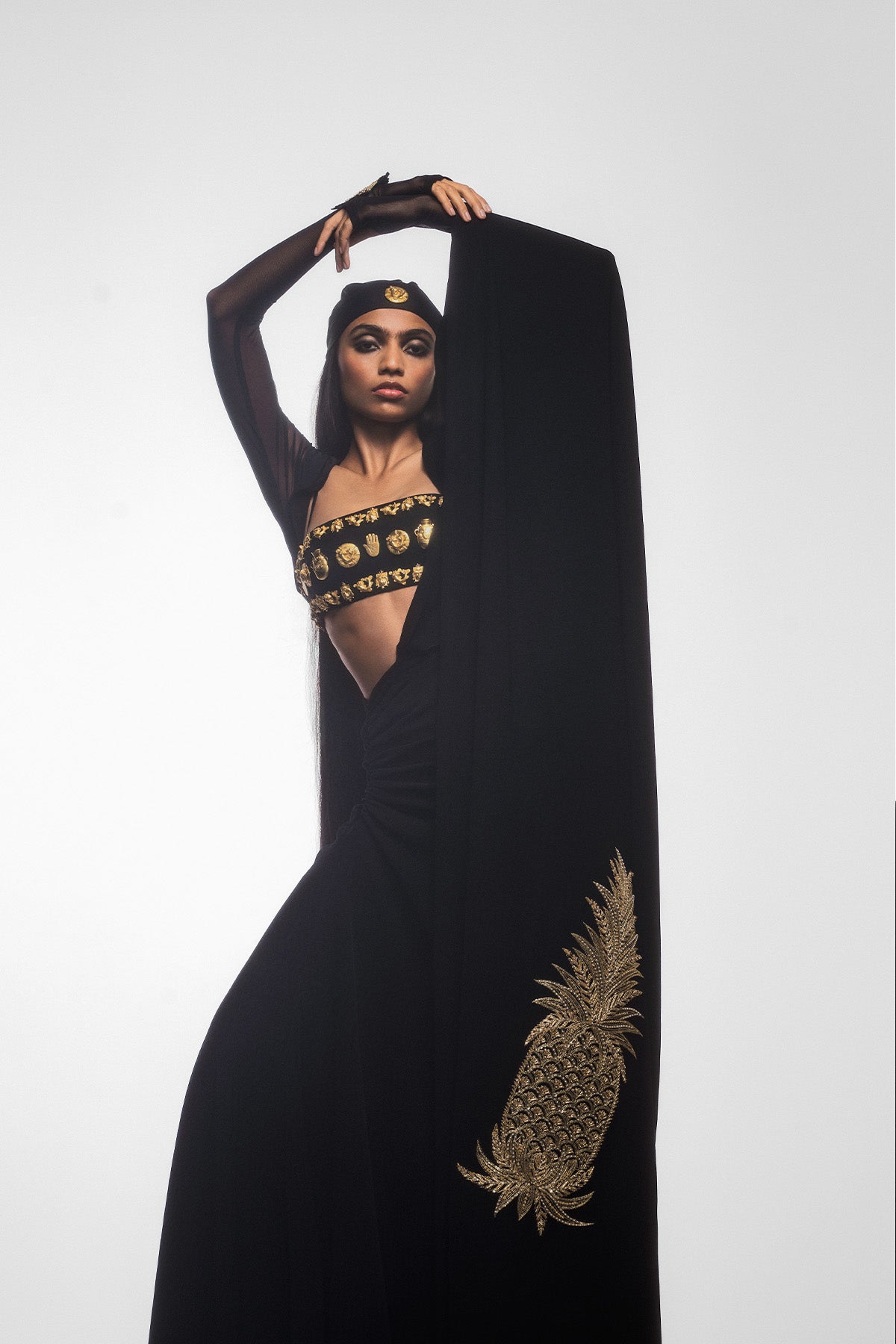 Masaba The Midnight Cocktail Saree S | House Of Masaba Masaba The Midnight Cocktail Saree S | House Of Masaba