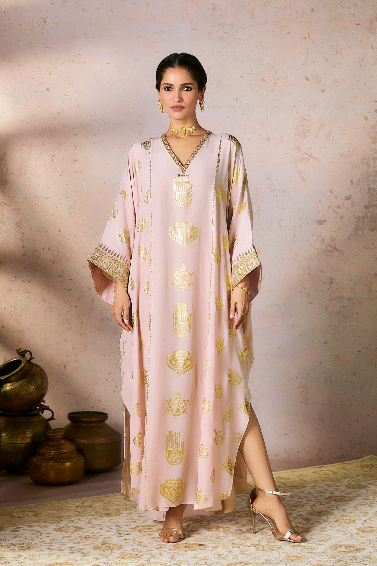 Baby Pink Trinkets Kaftan House Of Masaba Baby Pink Trinkets Kaftan House Of Masaba