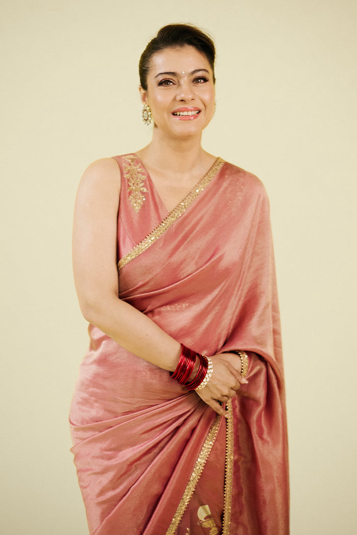 Mauve Moon Garden Tissue Saree