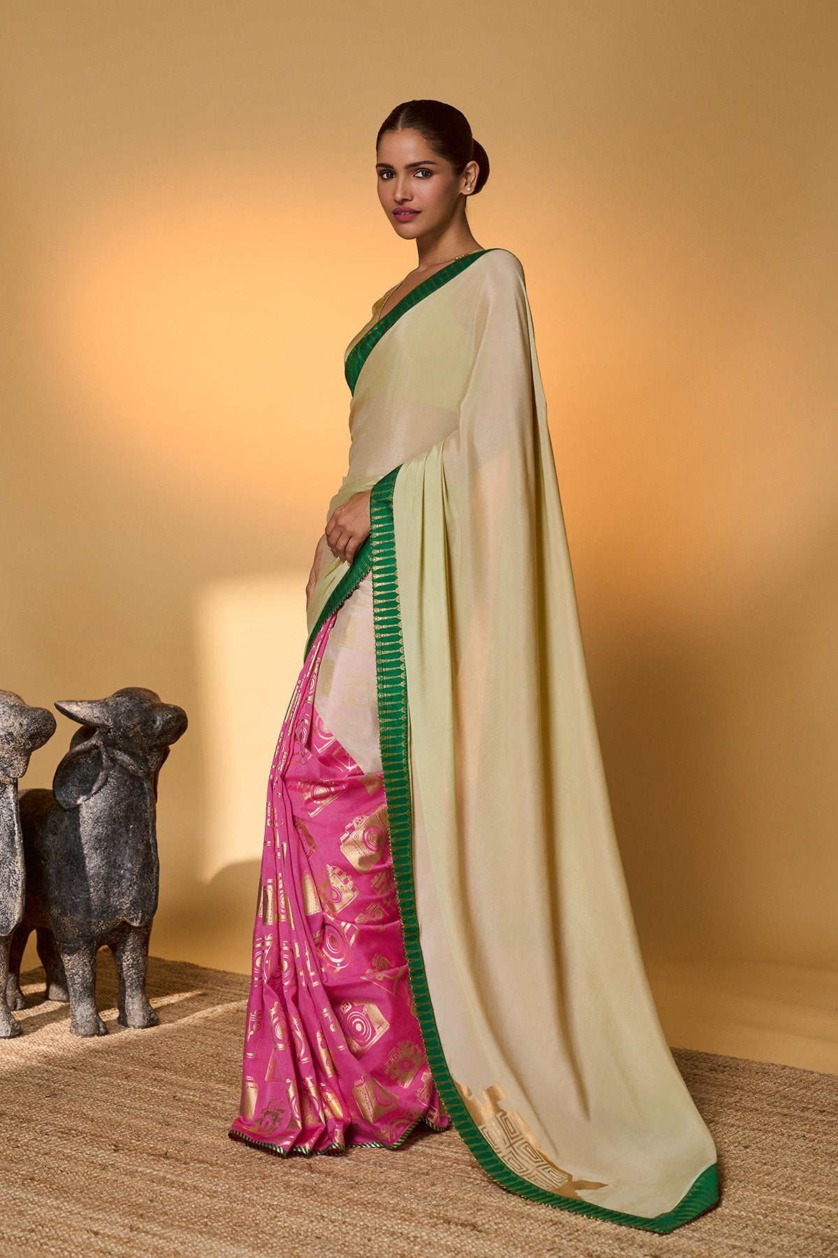 Mint Turtle Tale Saree
