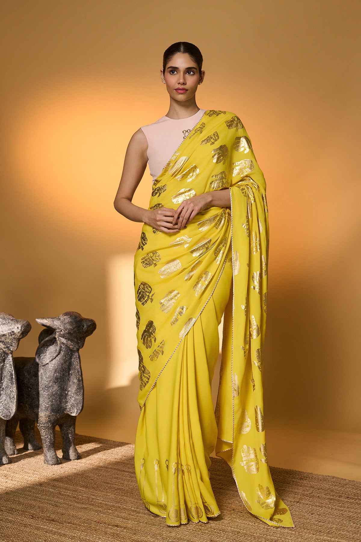 Yellow Haath Saree