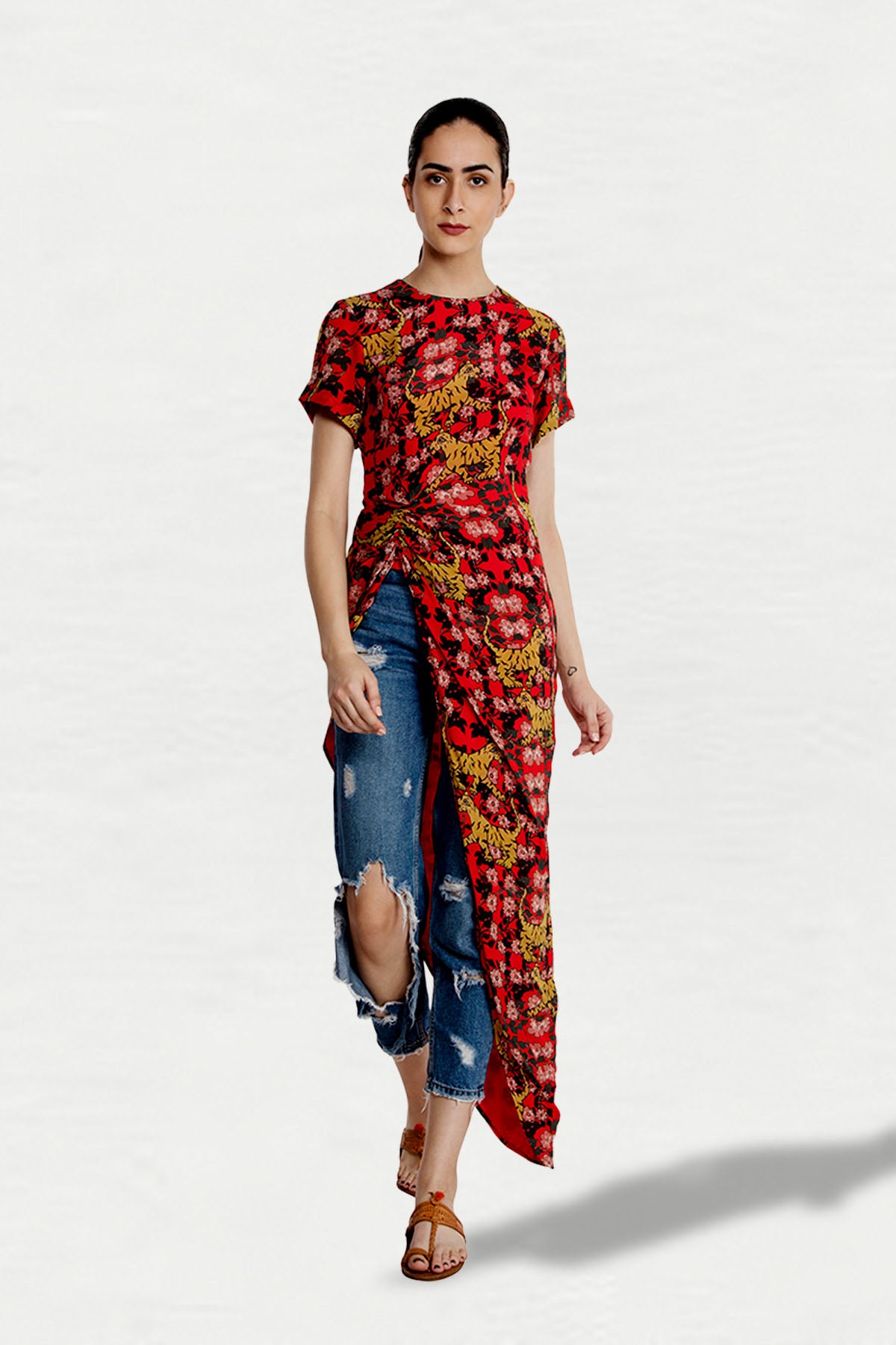 Tiger Lily Ruched Top