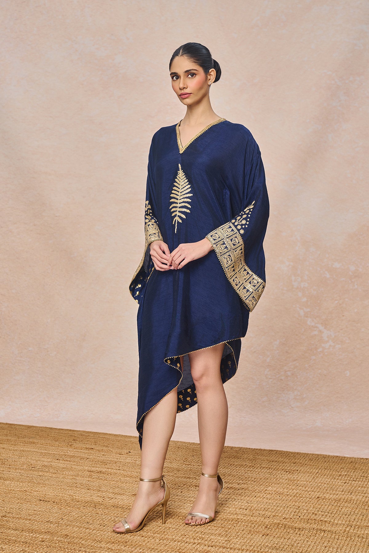 Blue Embroidered Kaftan