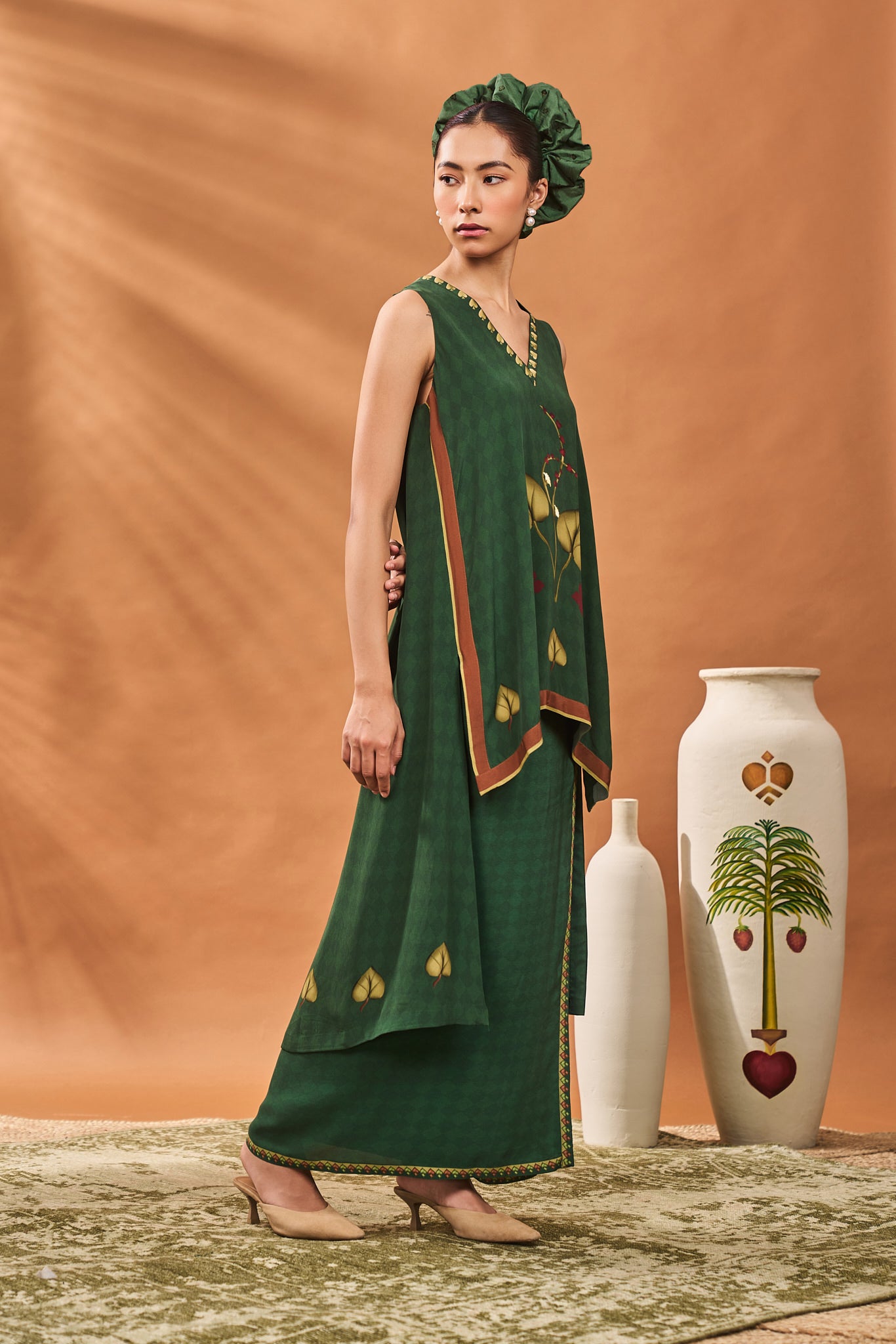 Green Clover Checks Fusion Set