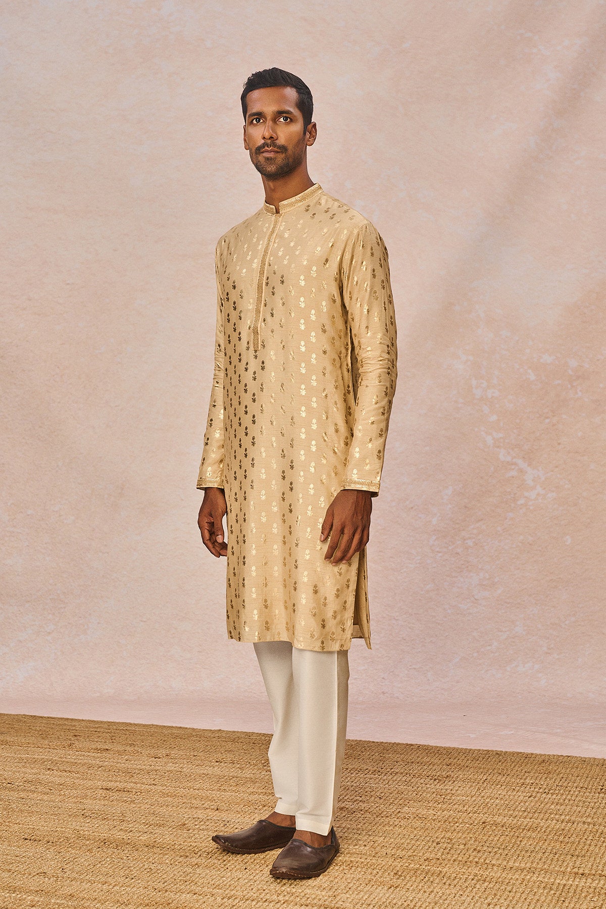 Beige Pixie Dust Kurta Set