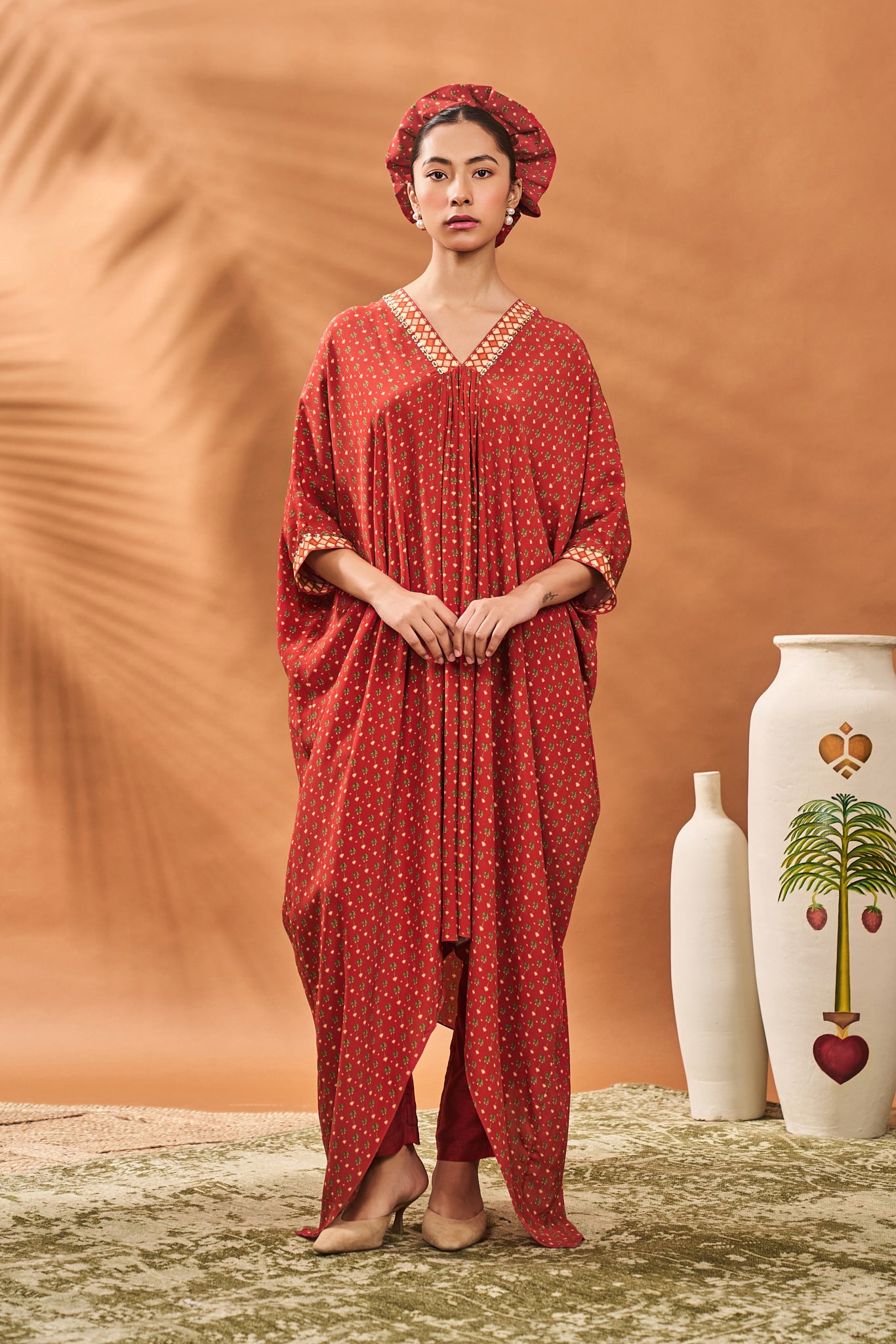 Rust Tree Of Hearts Tunic Set