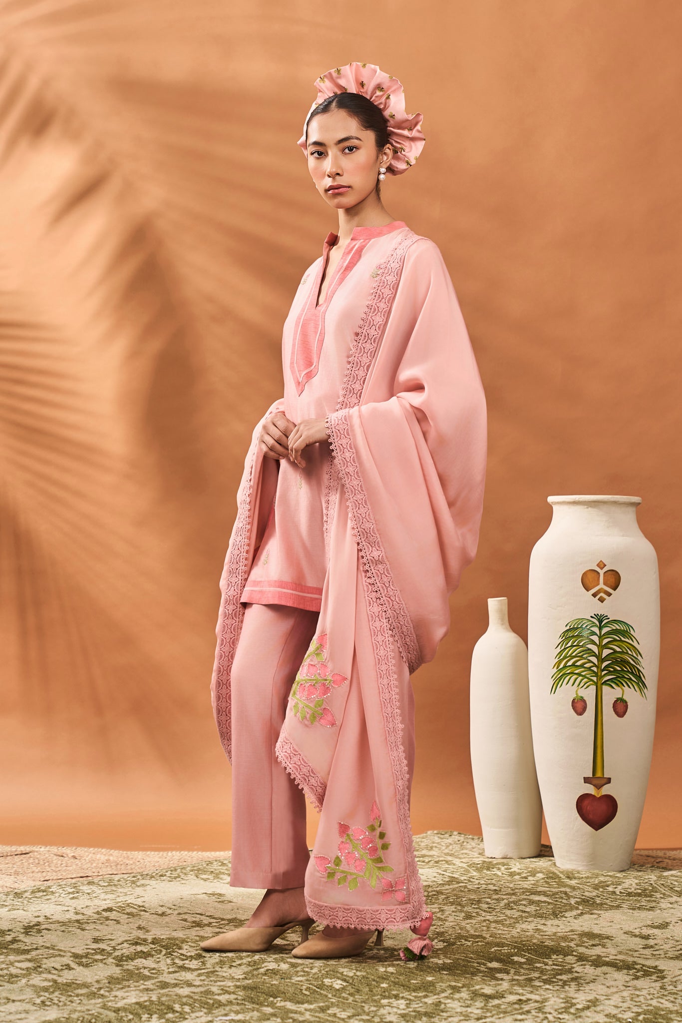 Pink Meadow Moves Kurta Set