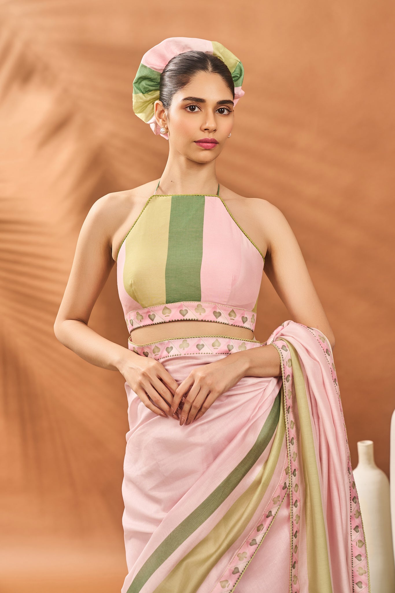 Pink Blooming Board Saree