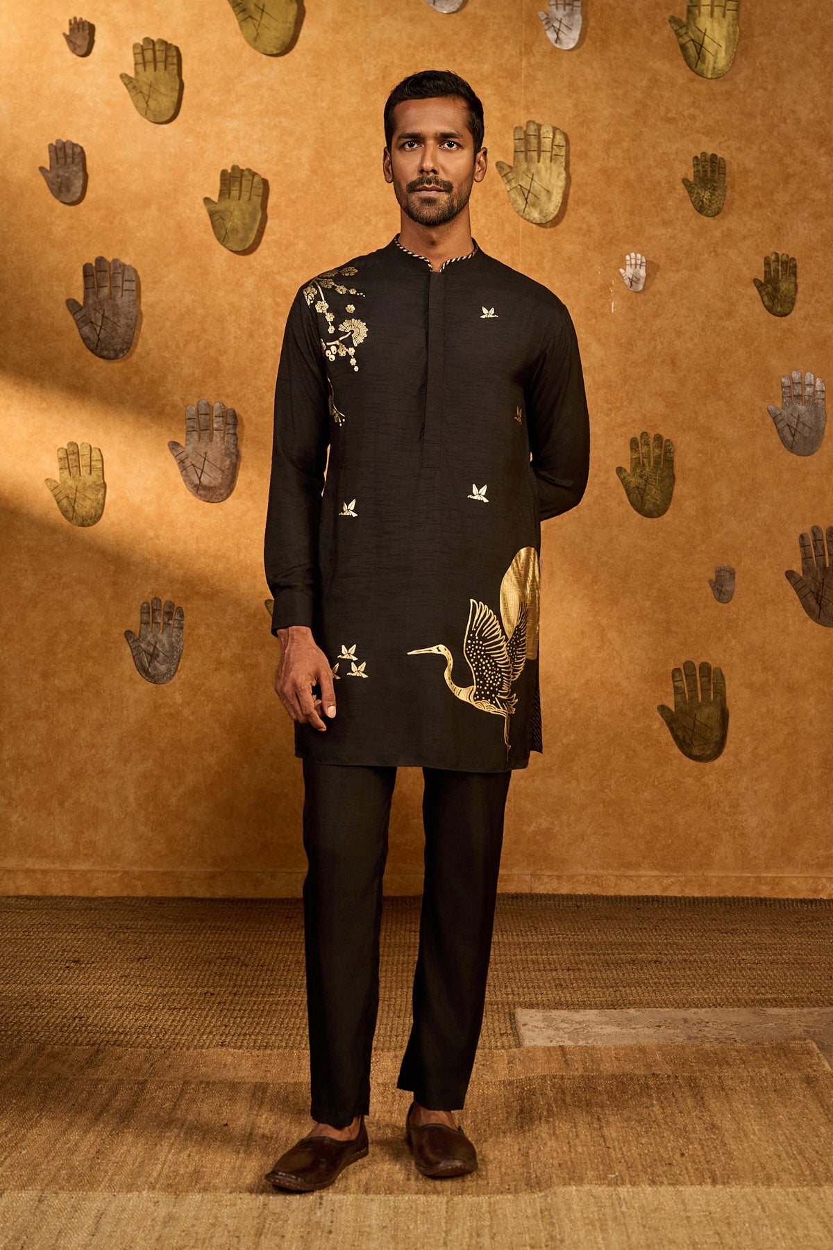 Black Crane Dawn Kurta Set