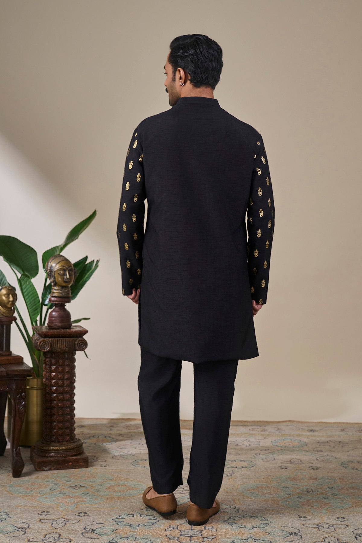 Black Anaar Arcade Menswear Kurta