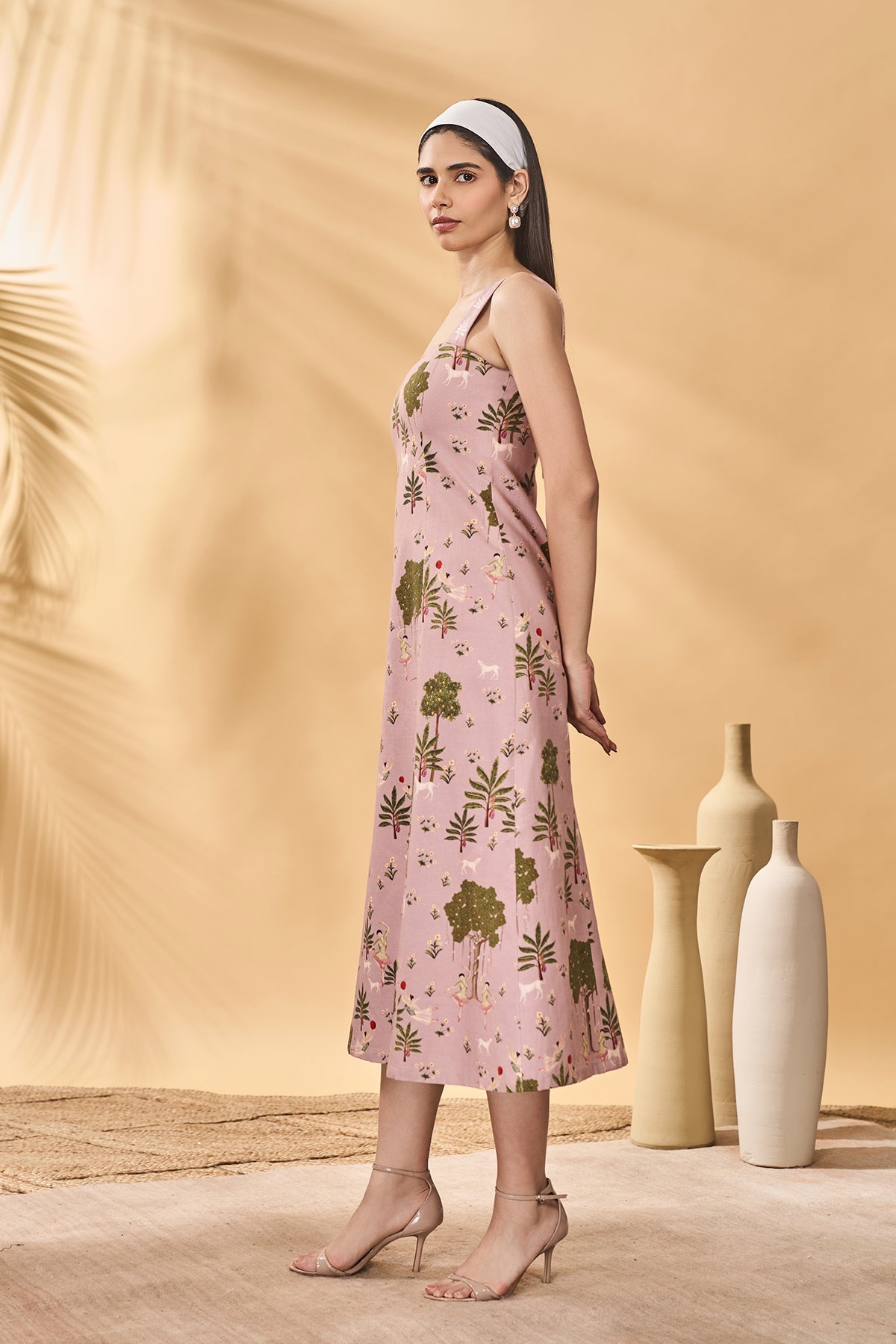 Pink Pirouette Picnic Midi Dress