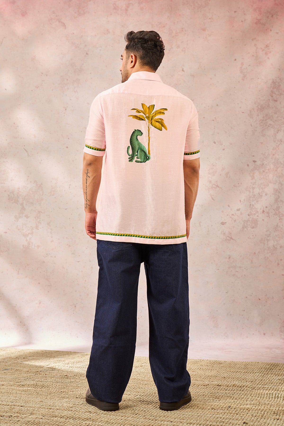 Baby Pink Leopard Print Shirt