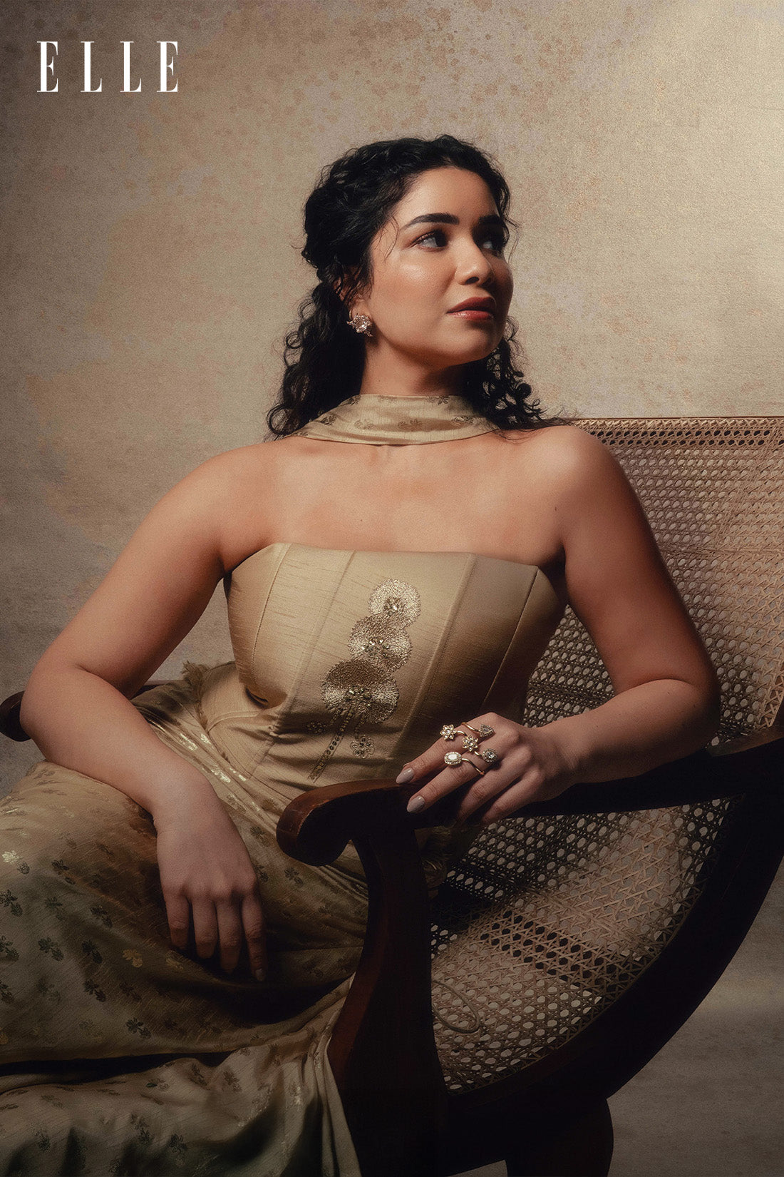 Beige Pixie Dust Corset Set – House Of Masaba