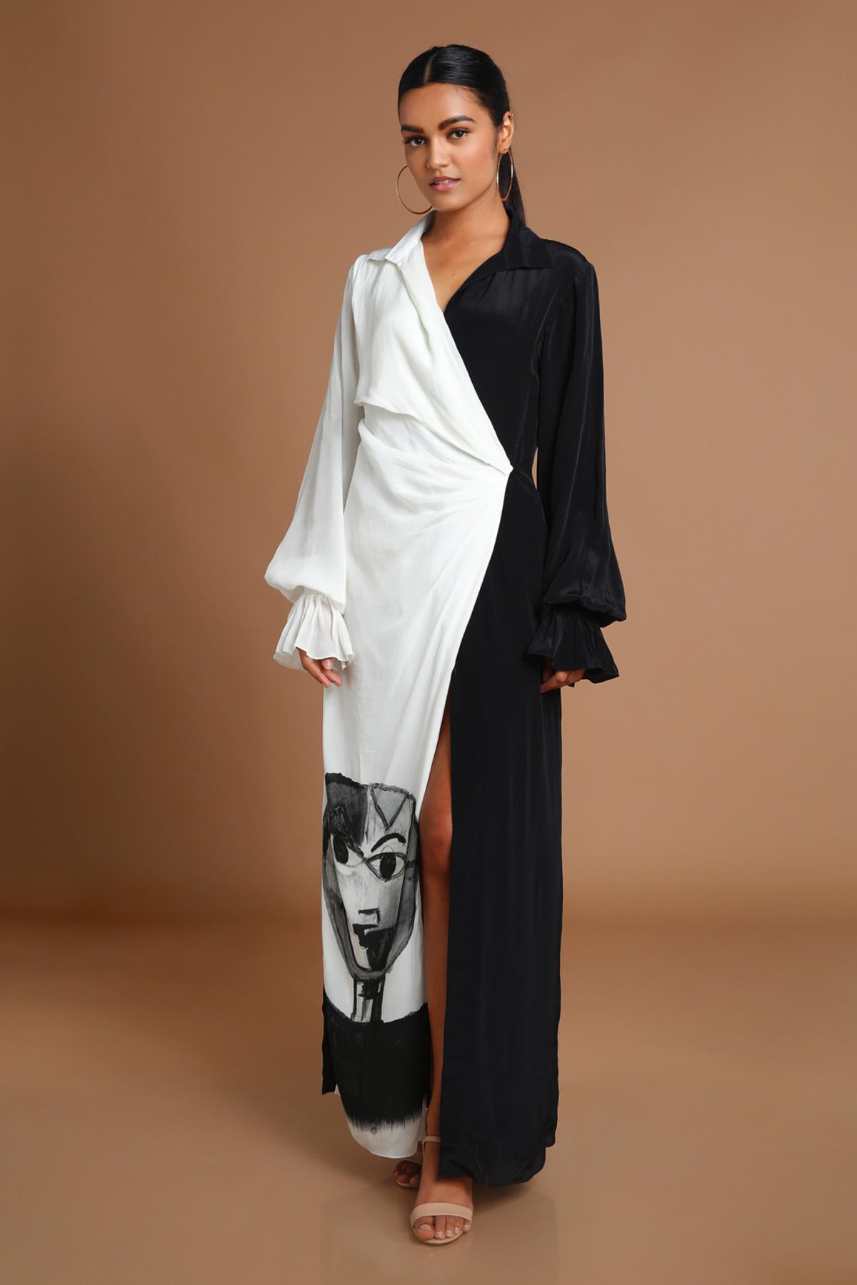 Reflection Long Draped Dress