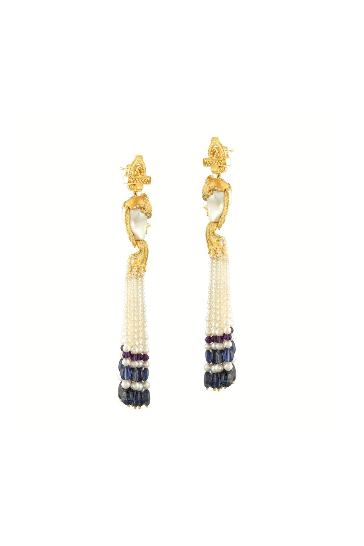 Moonlit Matsya Earrings