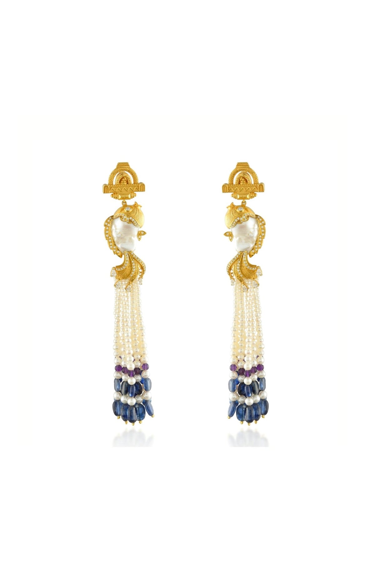 Moonlit Matsya Earrings
