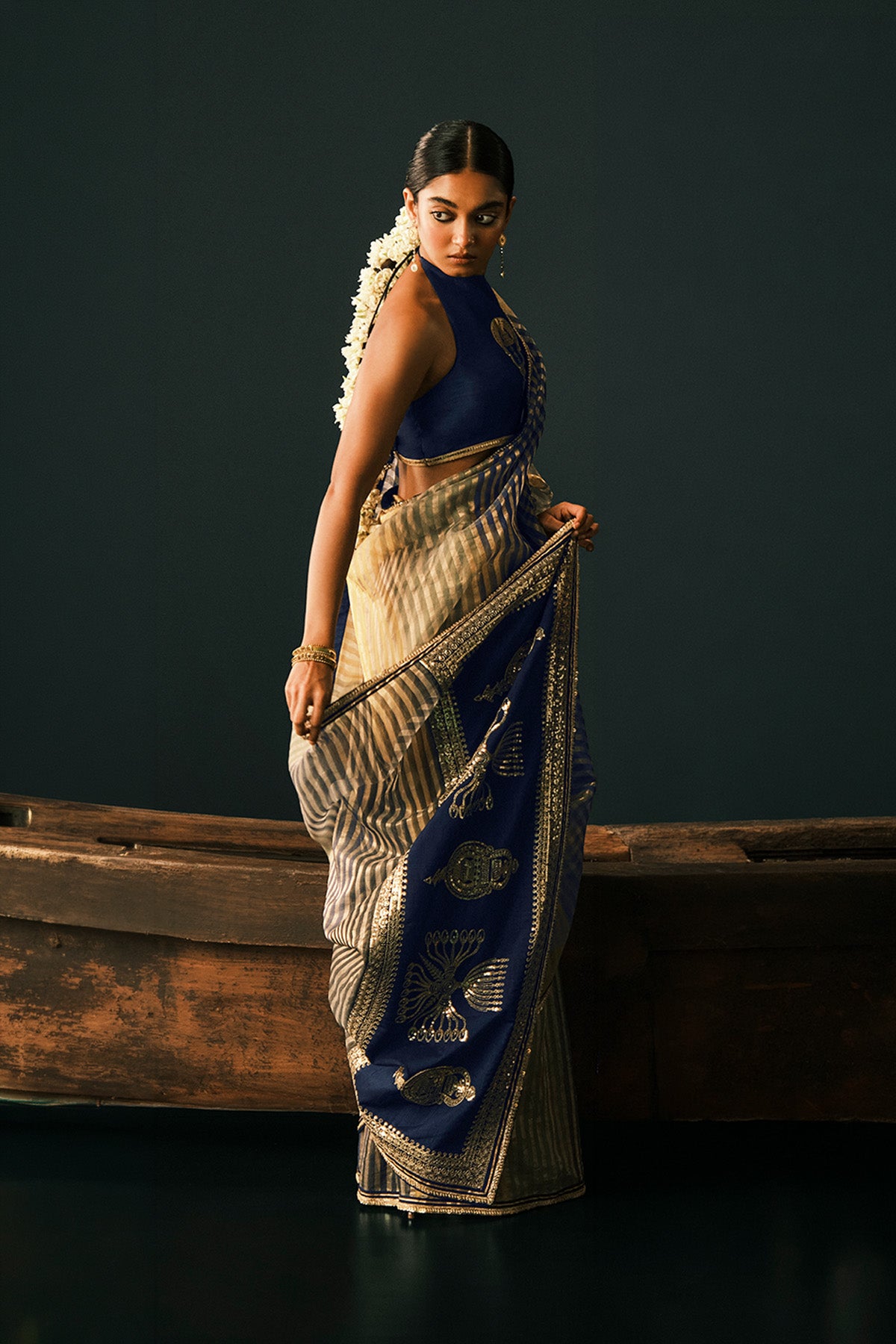 Alleppey Stripe Masque Saree