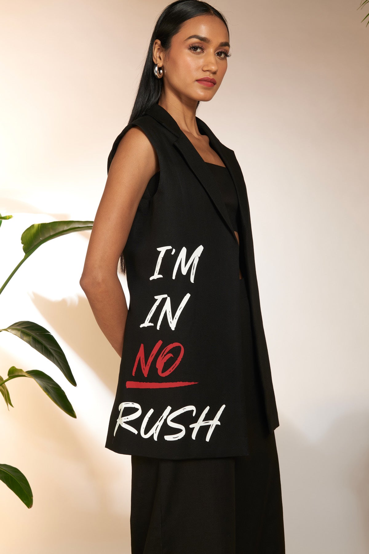 "I'M In No Rush" Slogan Blazer