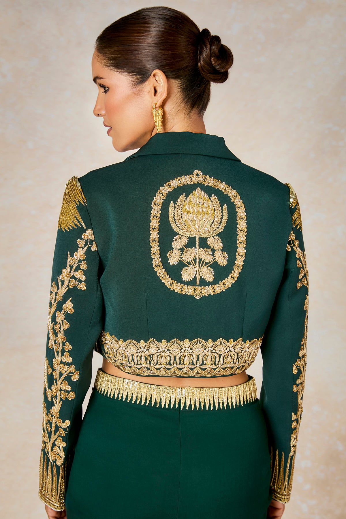 The Paan Petha Cropped Blazer Set - Main Image