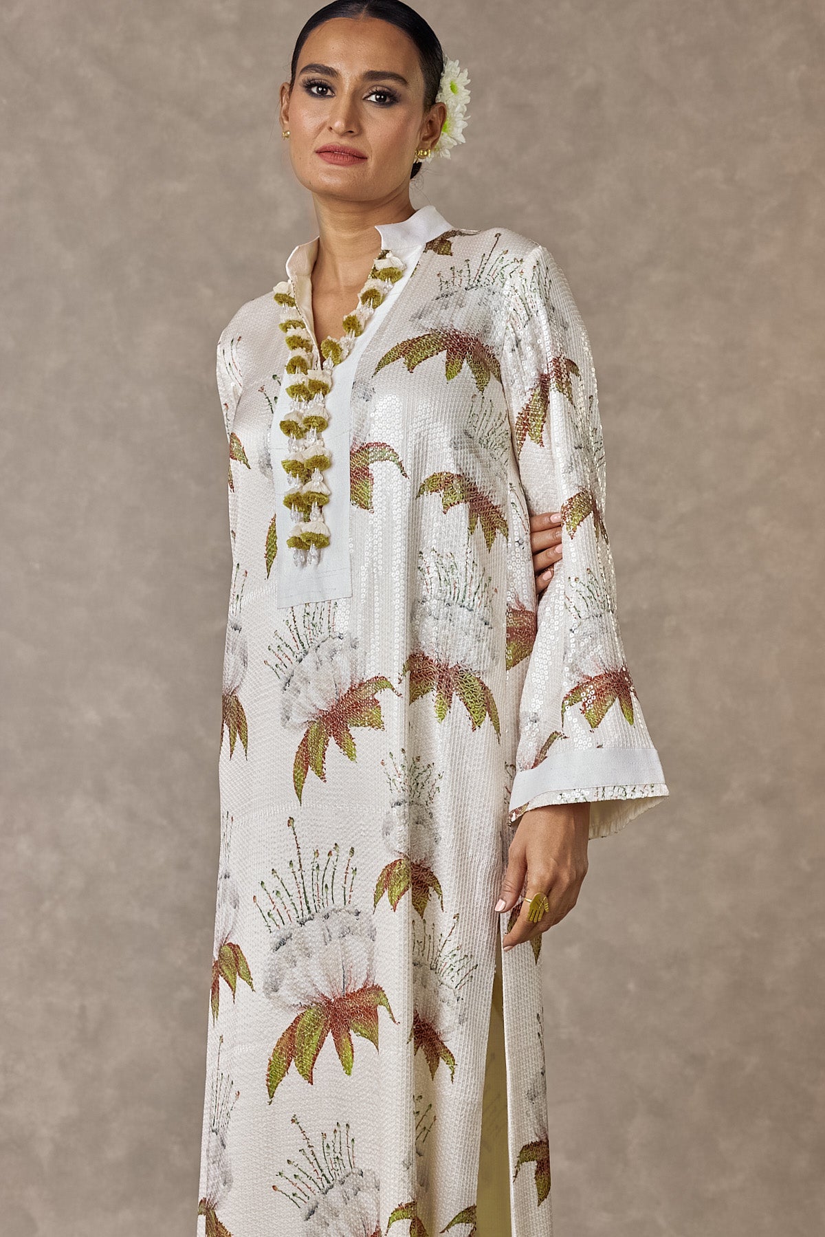 Ivory Masakali Sequin Dress