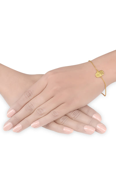 Palm Chakra Gold Plated Bracelet