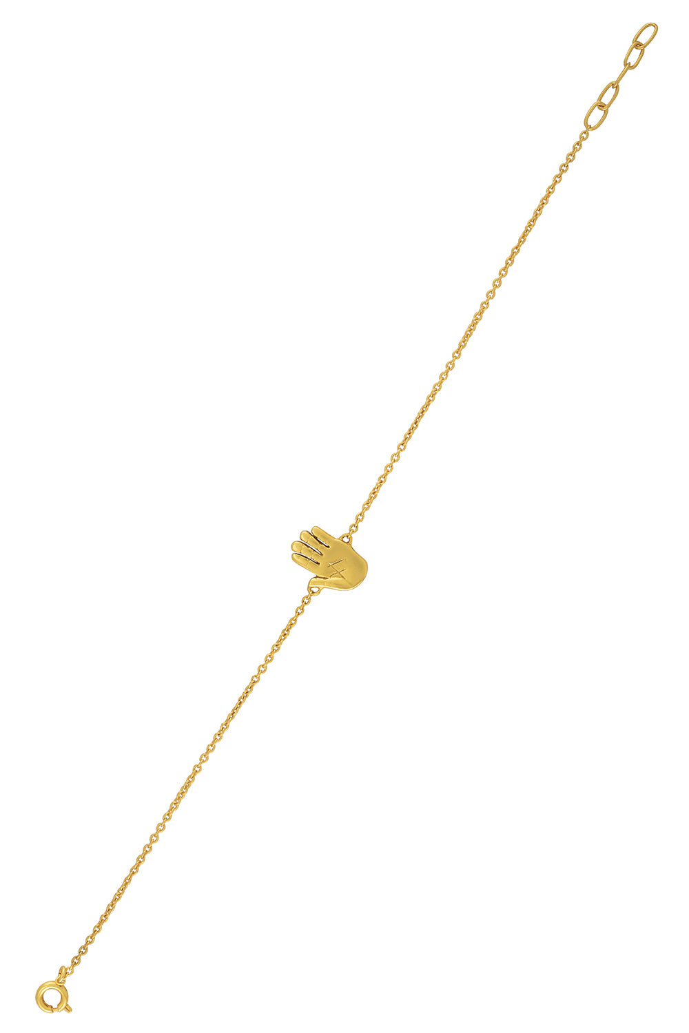 Palm Chakra Gold Plated Bracelet