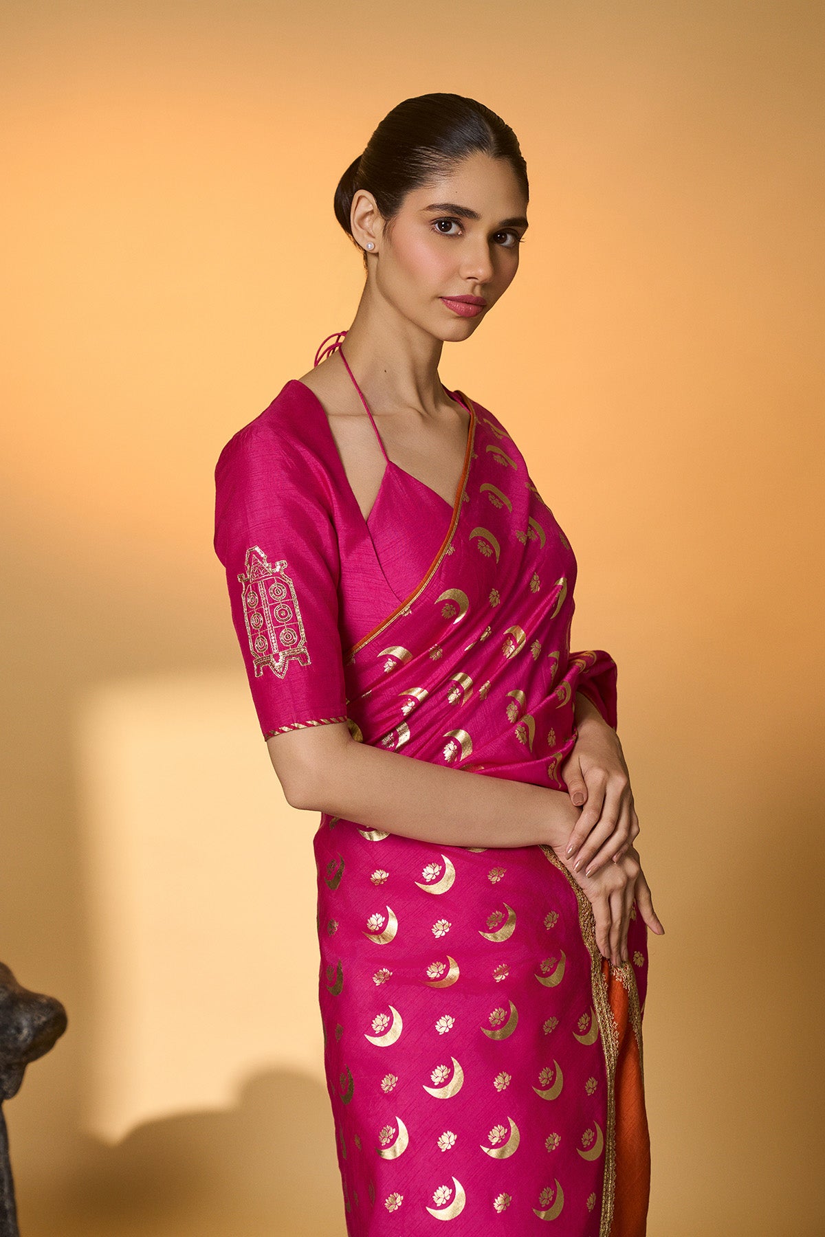 Saba Rani Rani Pink Chand Phool Saree – House Of Masaba