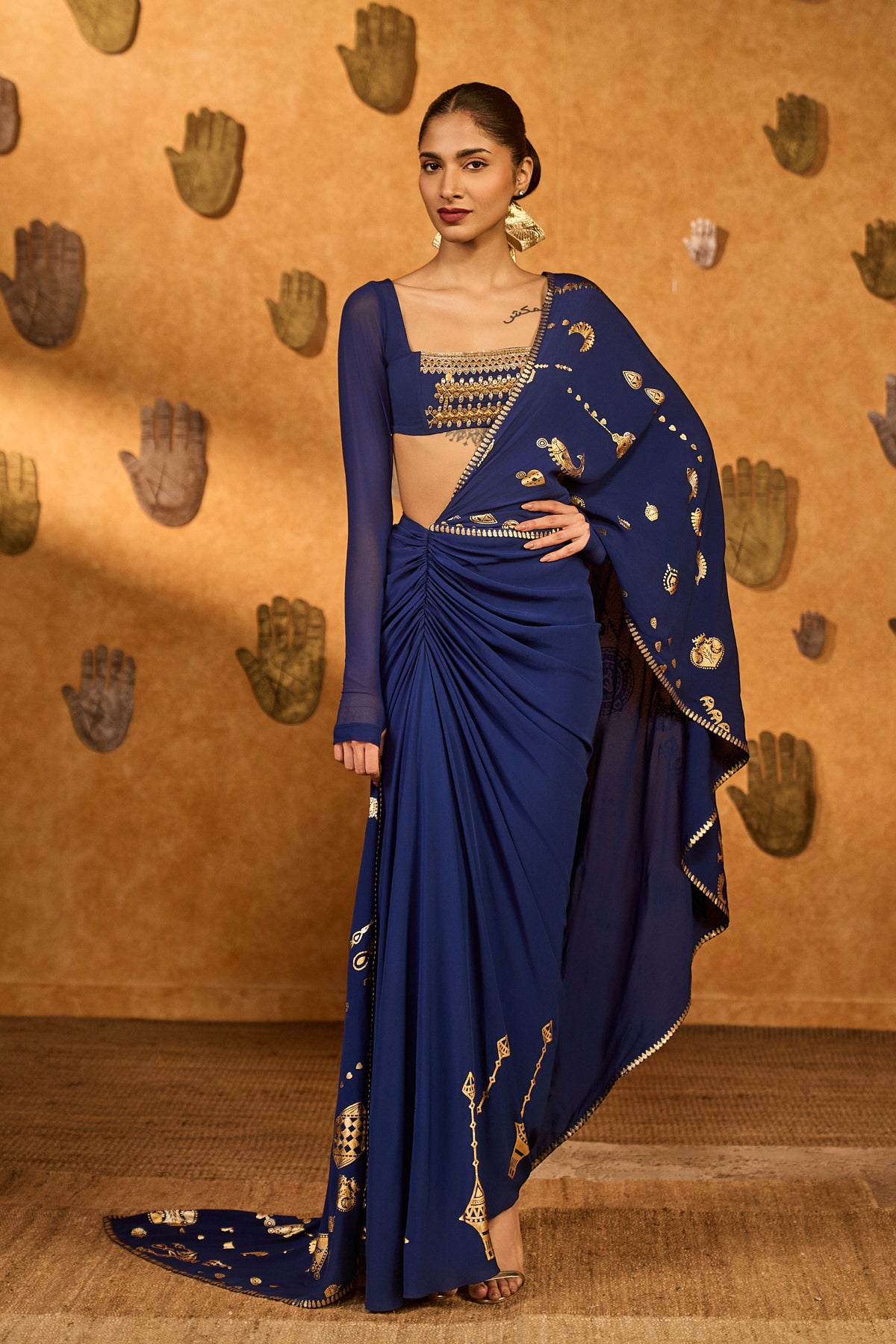 Sapphire Folkstone Draped Saree