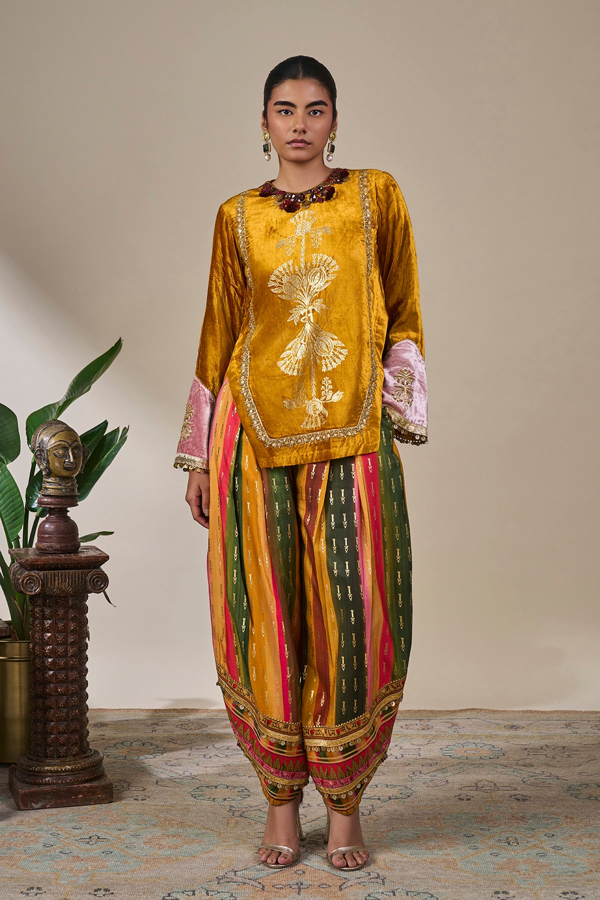 Yellow Spice Arcade Kurta Set