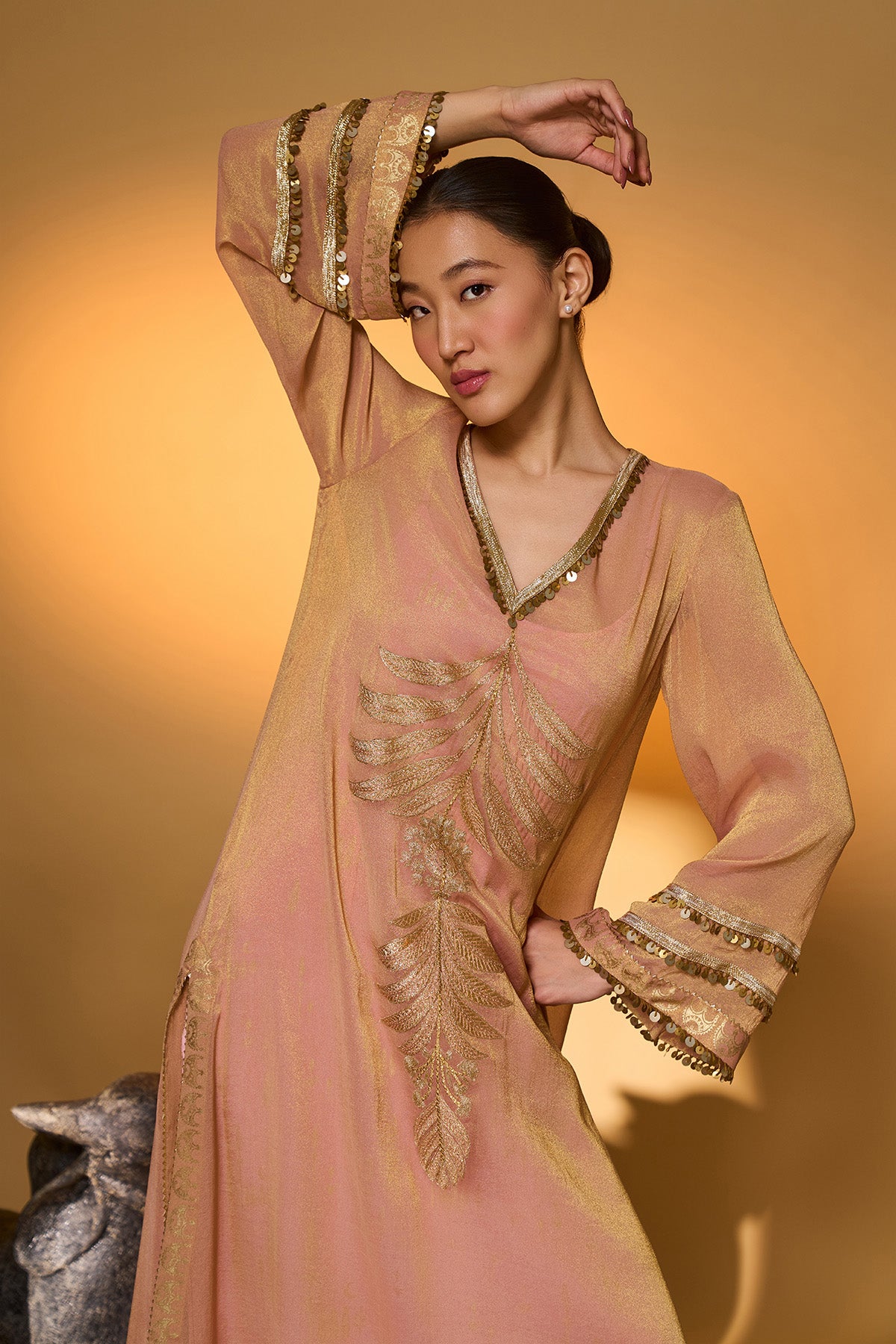masaba pink dress Pink Pirouette Picnic Midi Dress