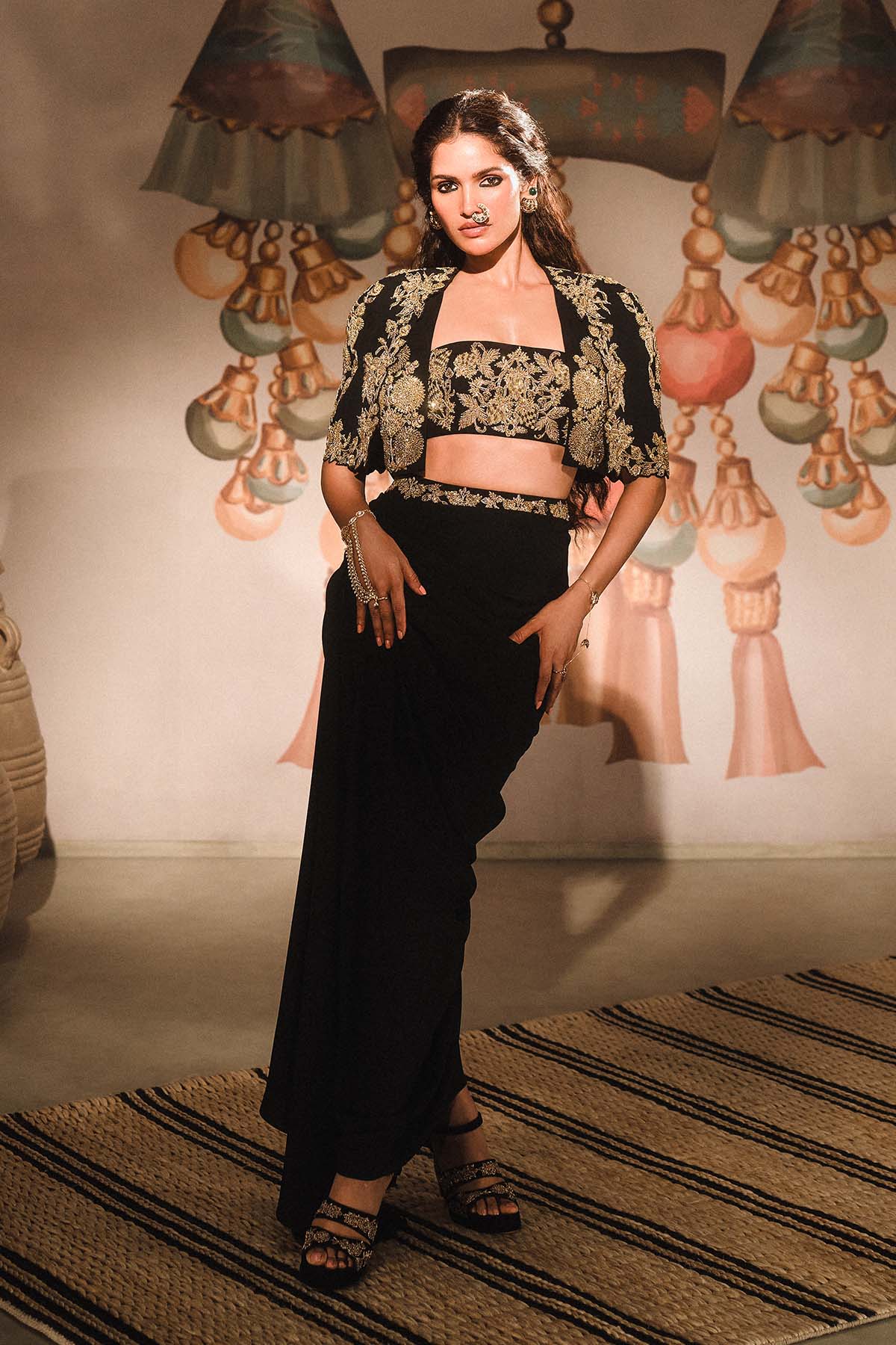 The Jugnu Cropped Jacket Set – House Of Masaba