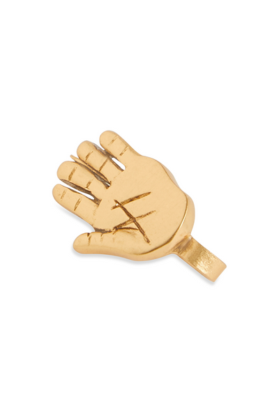 Gold palm nose pin