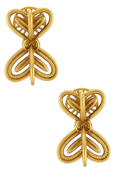 Gold Plated Queen of Hearts Stud