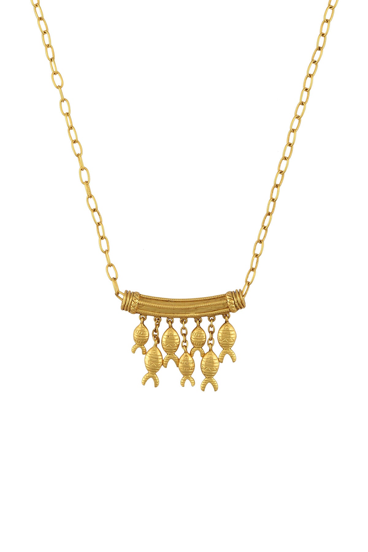 Matsya Myth Gold Plated Necklace