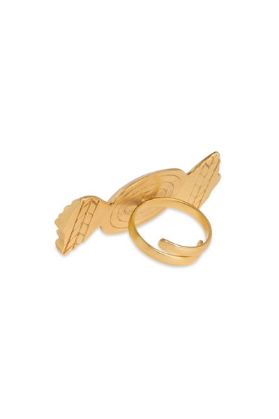 Gold toffee Ring