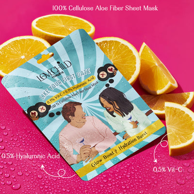 Like Your First Date - 100 % Cellulose Aloe Fiber Sheet Mask