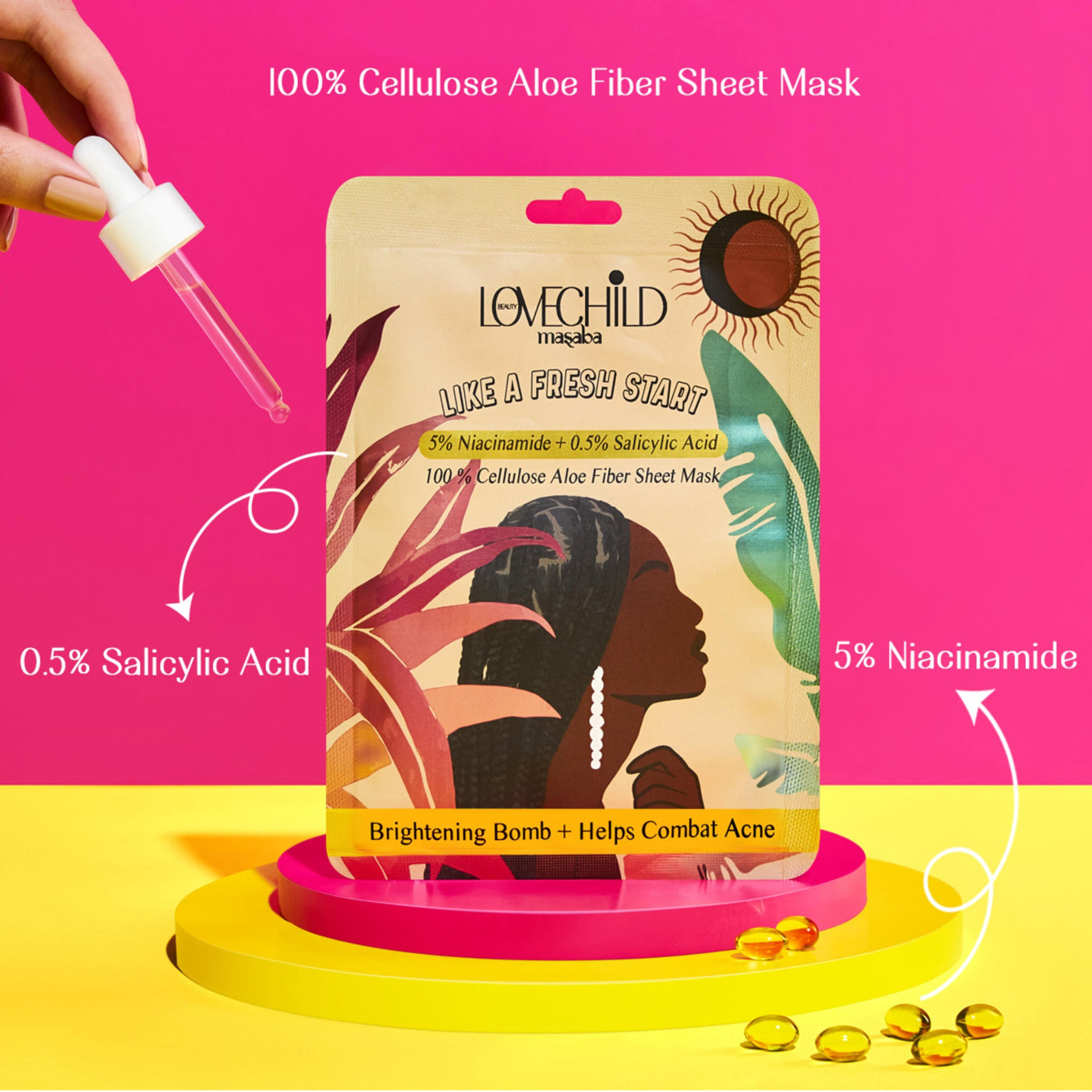 Like A Fresh Start - 100 % Cellulose Aloe Fiber Sheet Mask