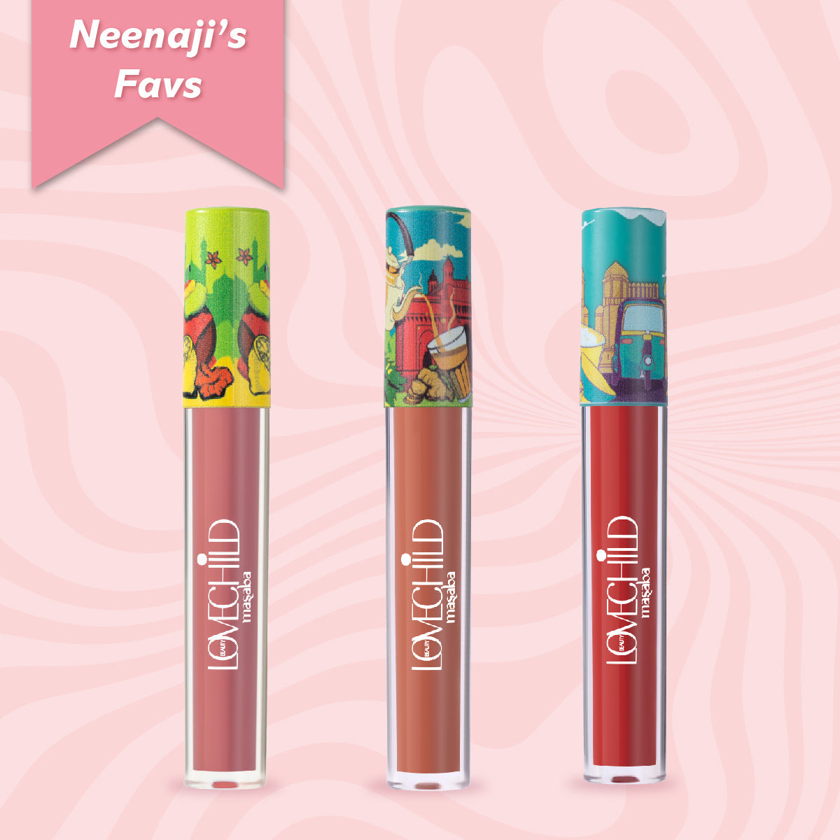 Neenaji's Fav Lip Creme Combo | Meetha Jaljeera, Masala Chai & Kokum Panna Combo