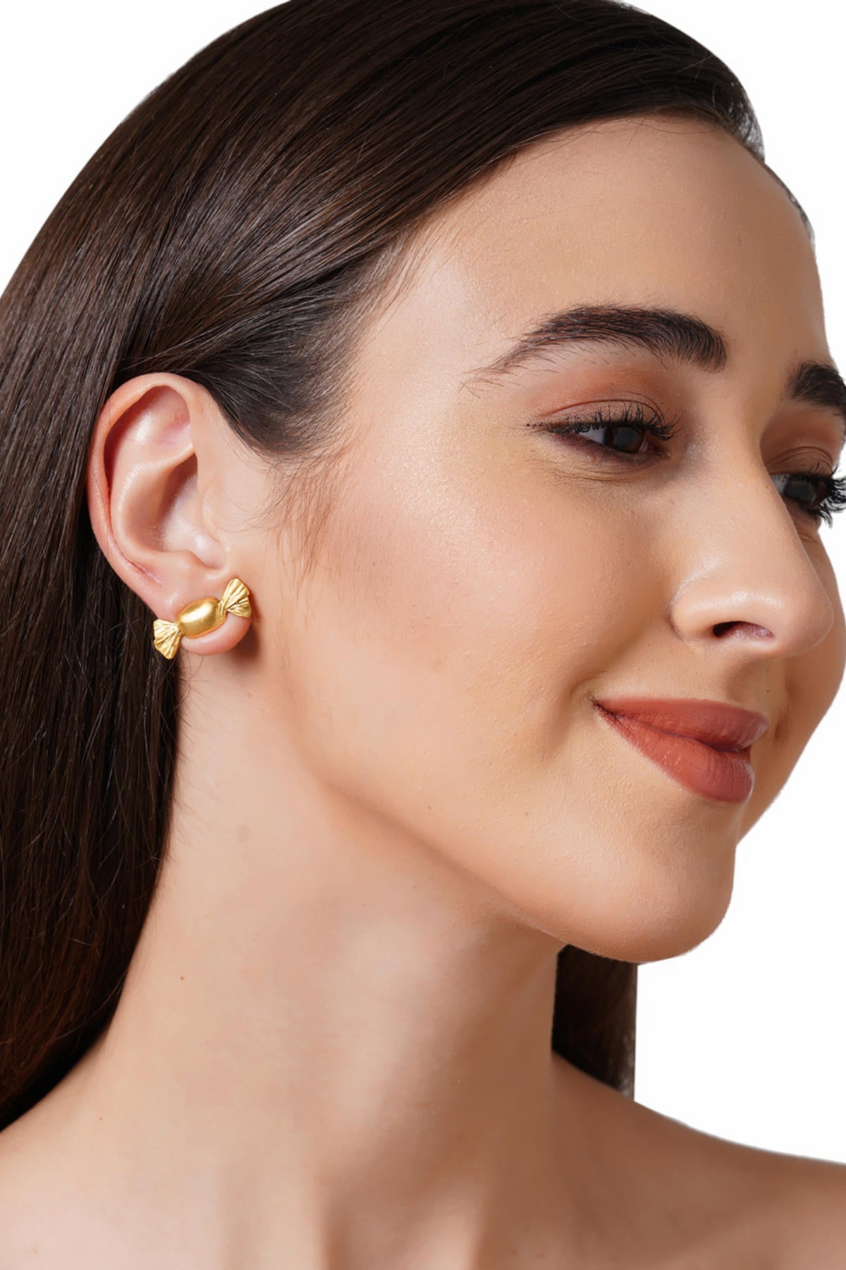 Gold Plated Toffee Stud